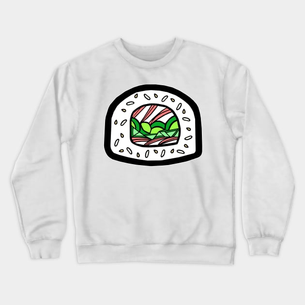 California Roll Crewneck Sweatshirt by BlakCircleGirl